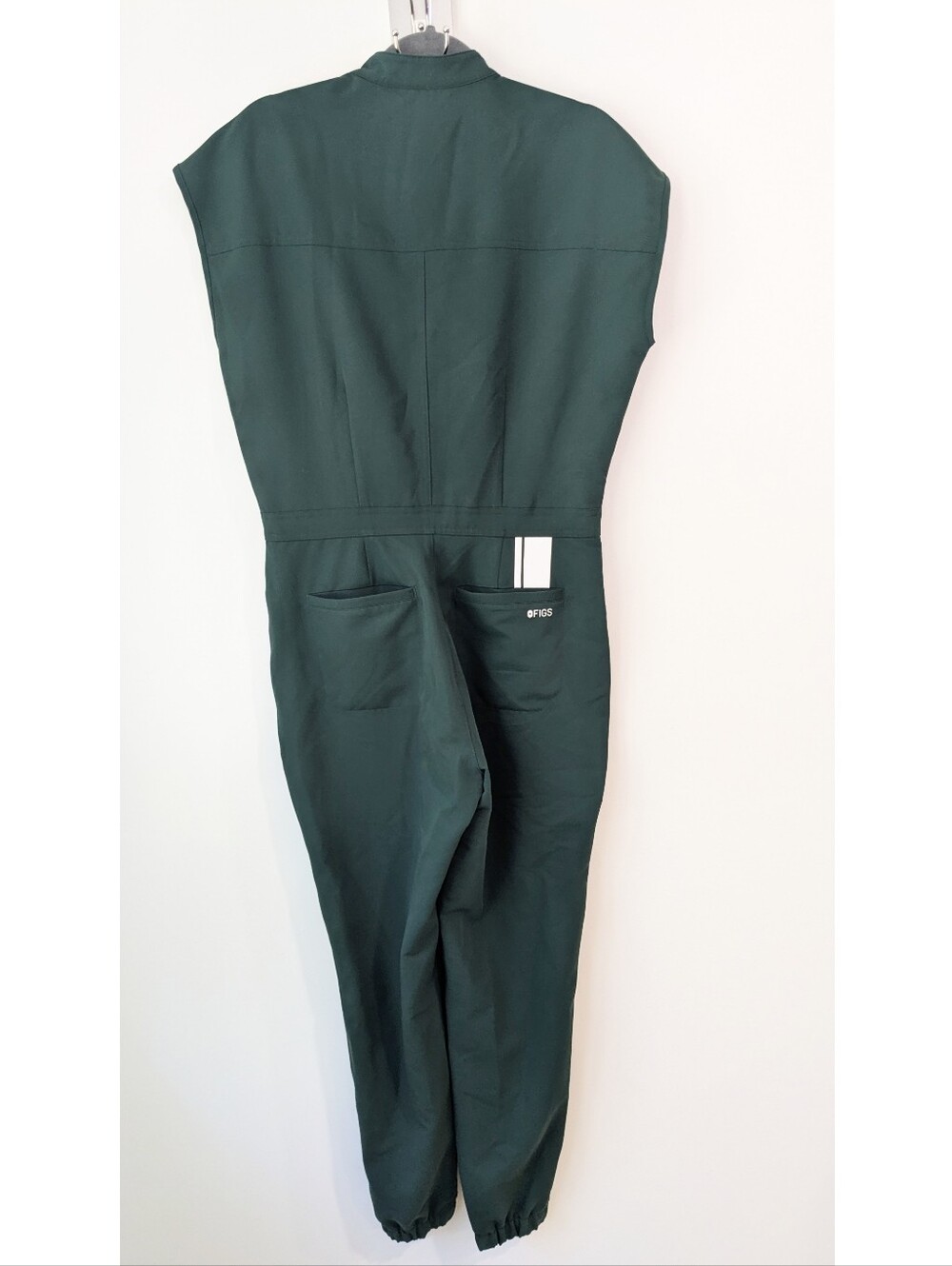 FIGS Rafael Cargo Racing Jumpsuit In British Racing Green - Picture 9 of 9